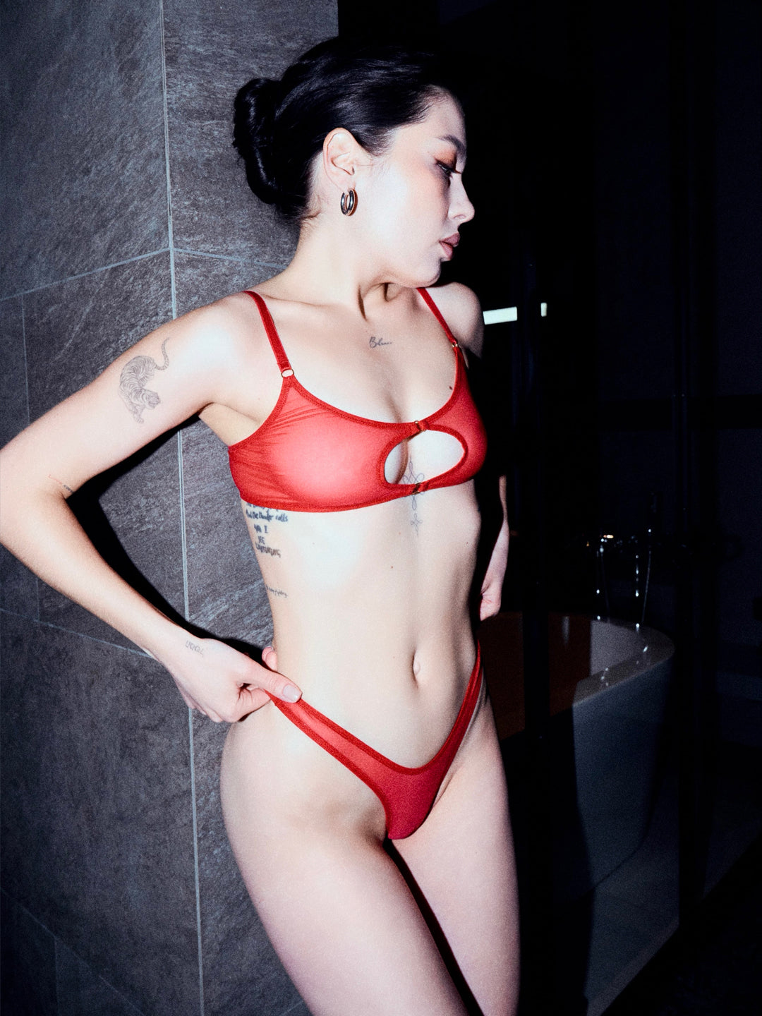 Трусики "Salma Mesh Red"