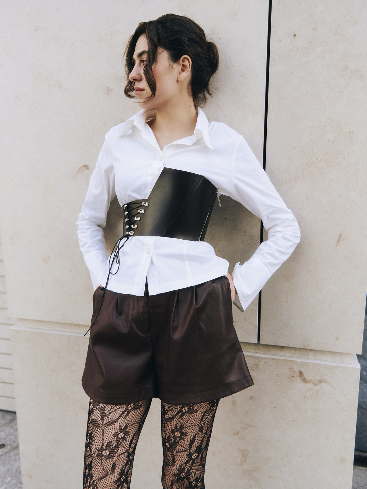 Шкіряний корсет "Imbalance"