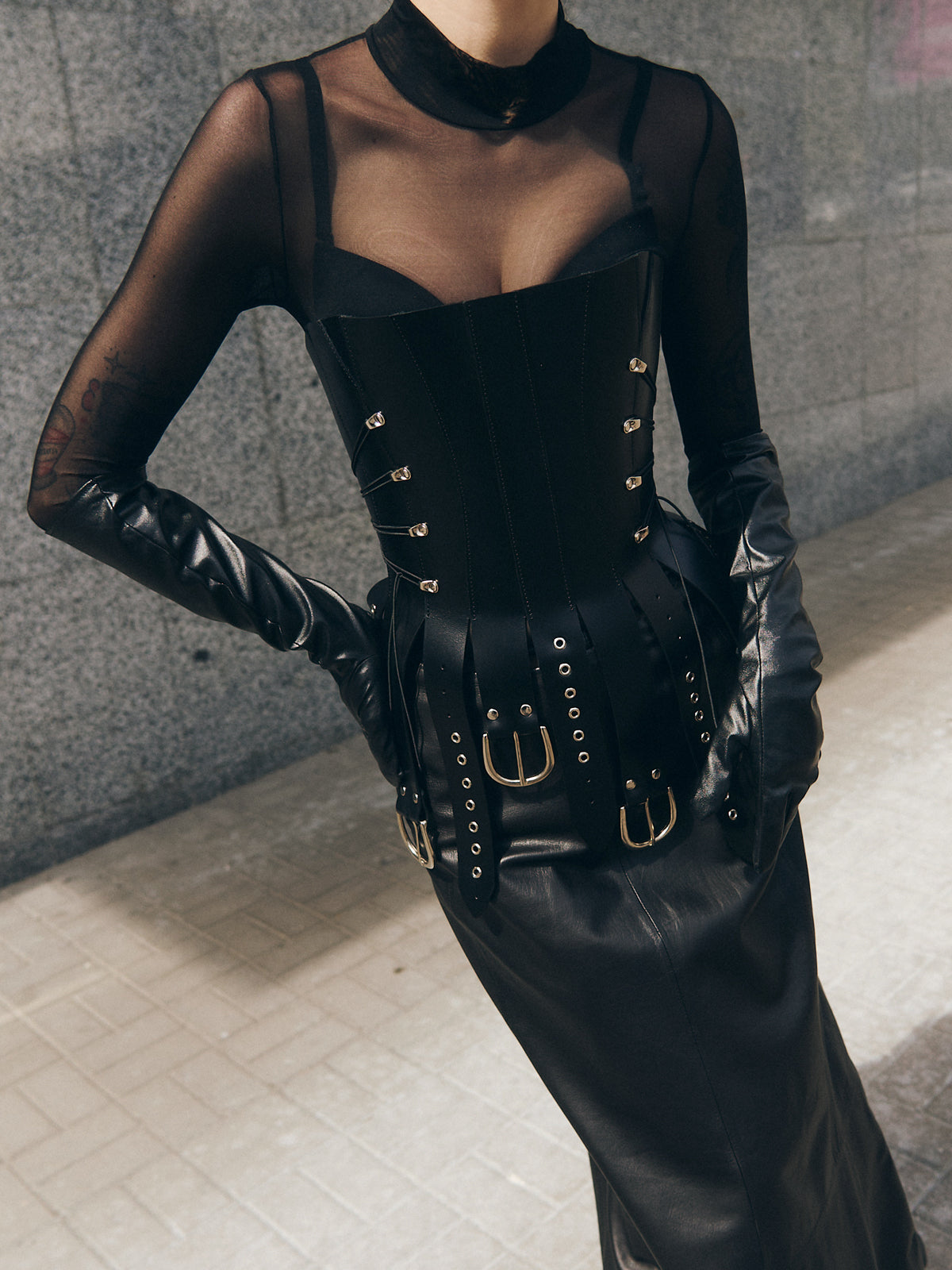 Шкіряний корсет "Meduza"