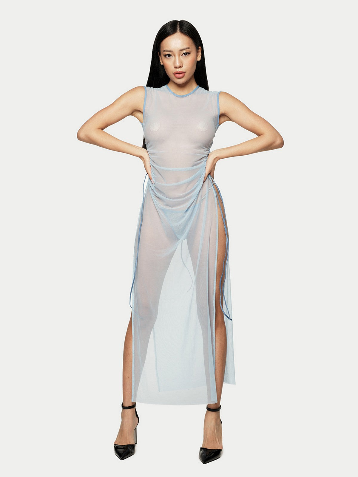 Сукня з сітки "Era" Блакитна