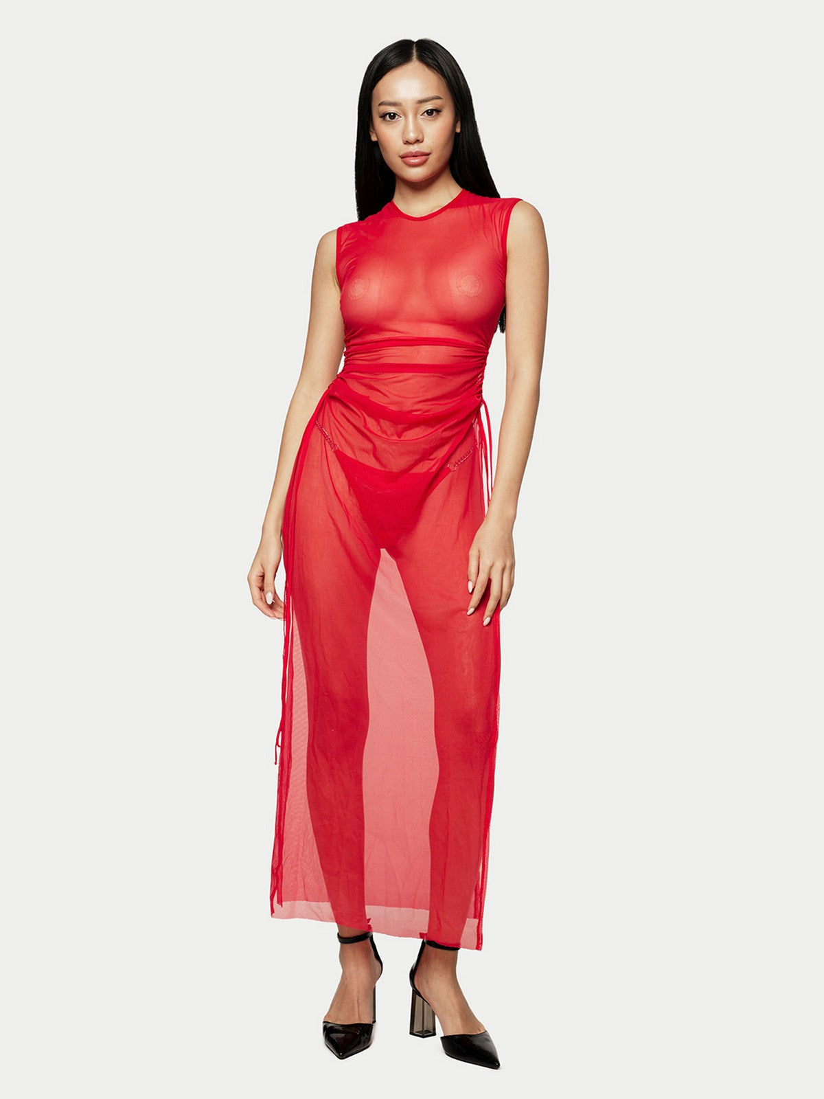 Сукня з сітки "Era" Червона