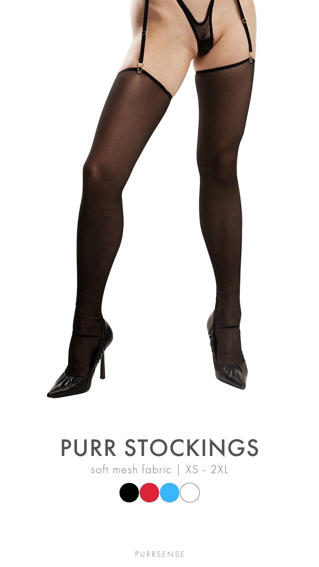 Панчохи з блакитної сітки "Bace"