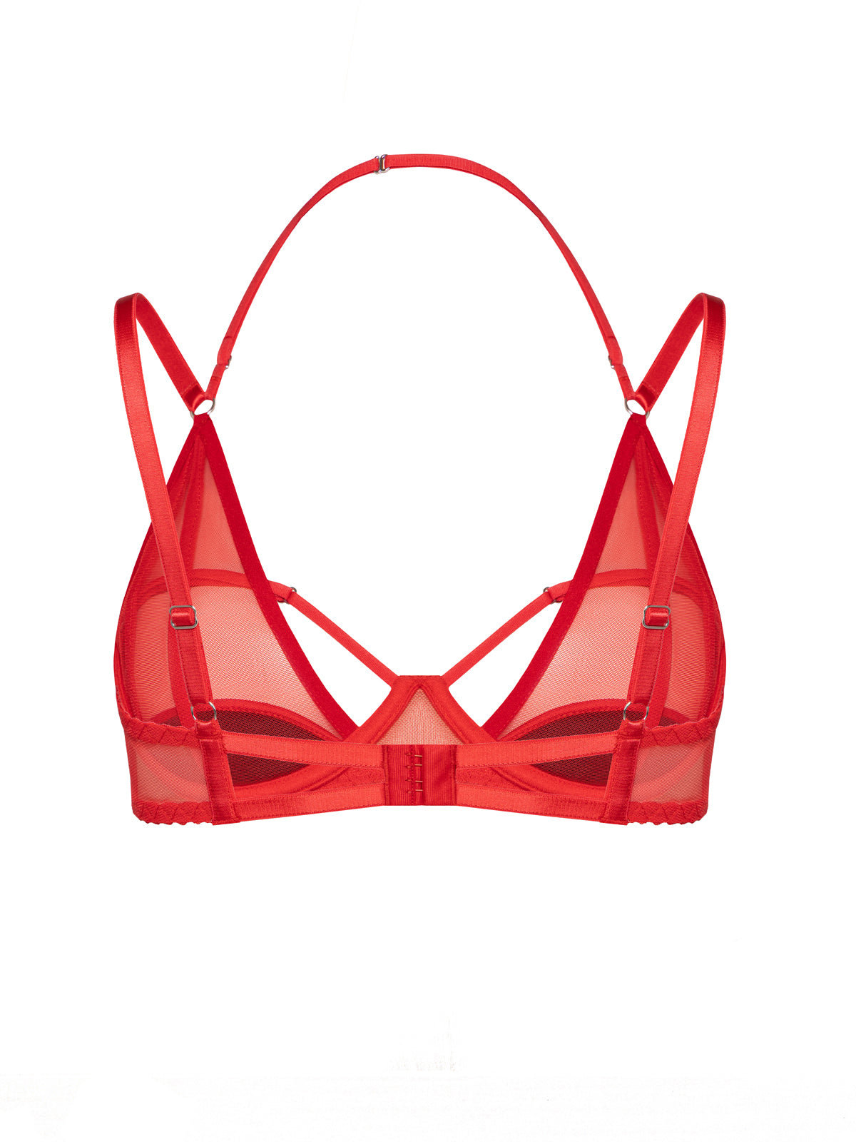 Бра з сіточки та сатину "Merry" Червоний