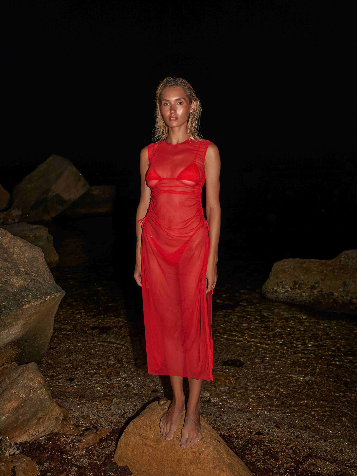 Сукня з сітки "Era" Червоний