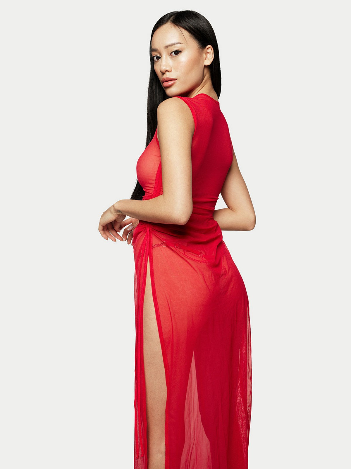 Сукня з сітки "Era" Червона