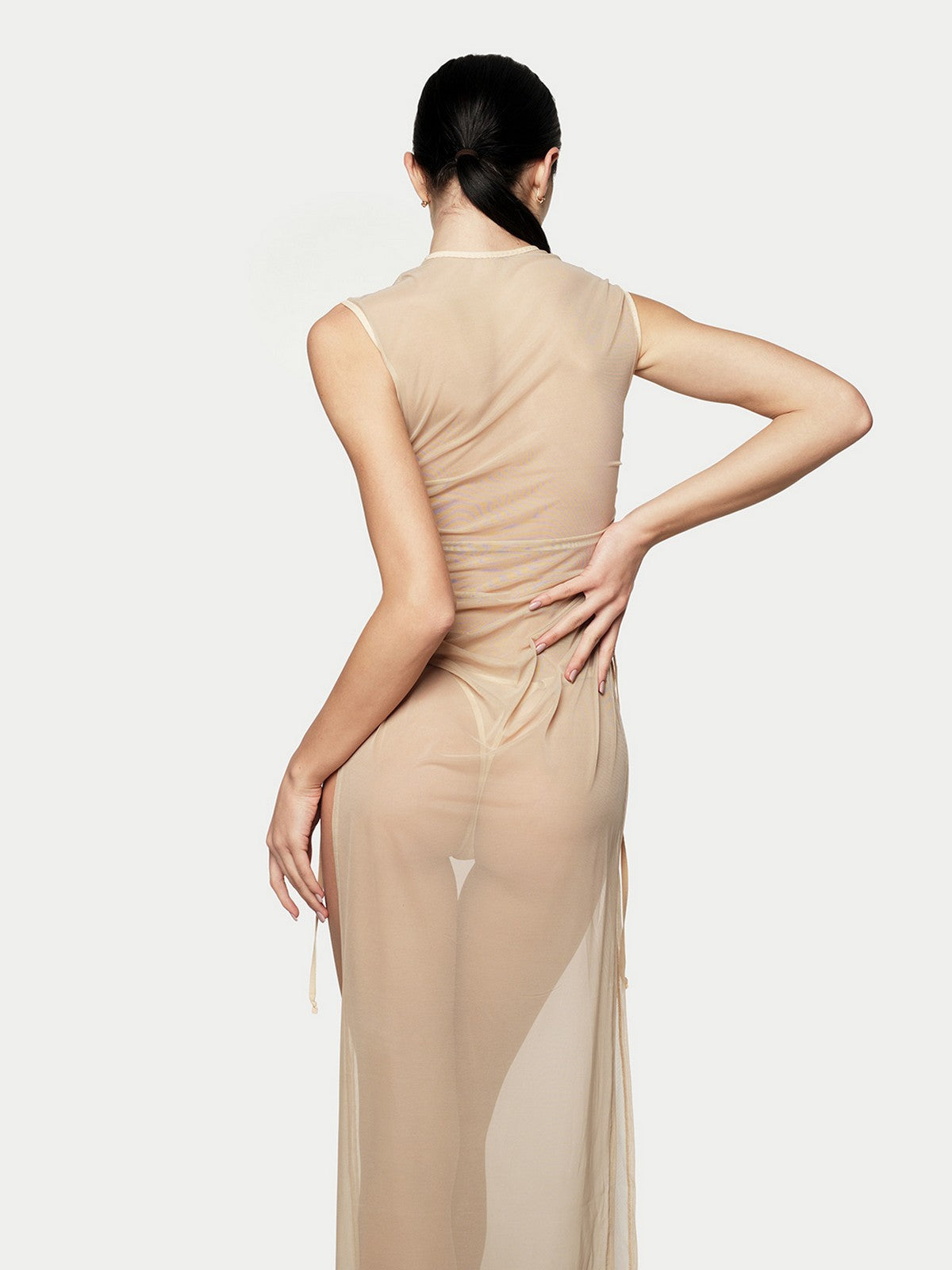 Сукня з сітки "Era" Бежева