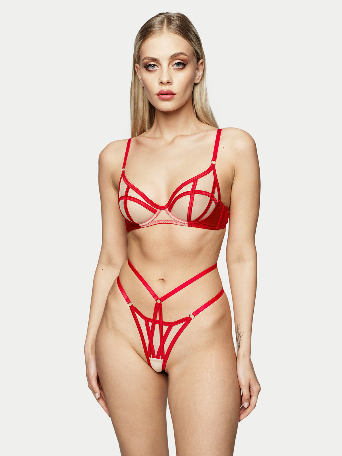 Комплект Бра та Трусики "Candie" Червоний Червоний