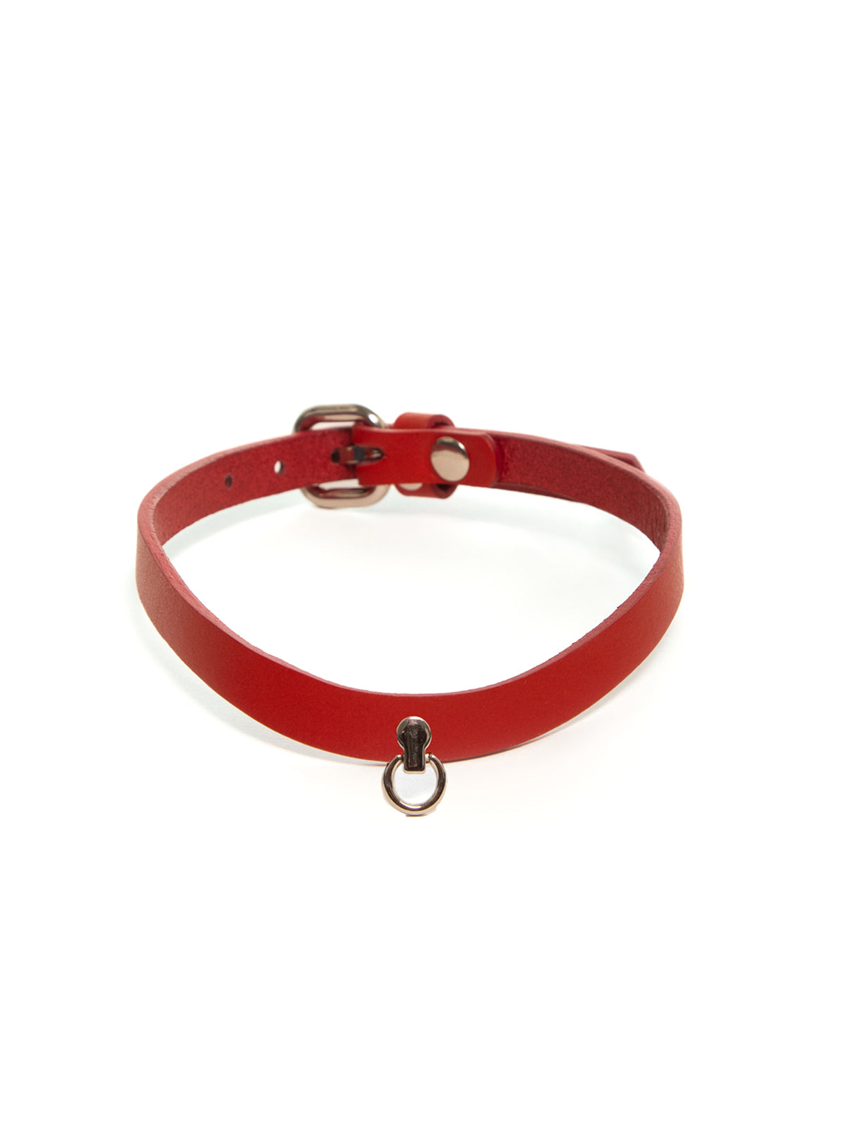 Bestie Шкіряний Чокер Червоний