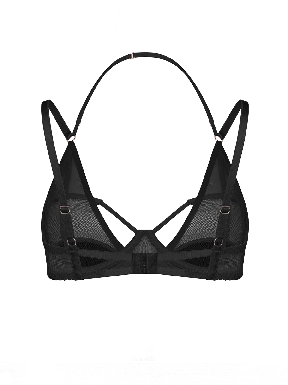 Бра з сіточки та сатину "Merry" Чорний